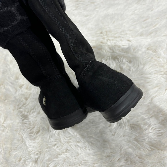 Coach Tatum Black Wool & Suede Leather Winter Boots Size 7.5 - Picture 5 of 10